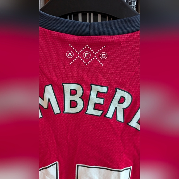 ARSENAL 2012 2013 2014 HOME FOOTBALL SHIRT SOCCER JERSEY NIKE Chamberlain #15 - Picture 4 of 5